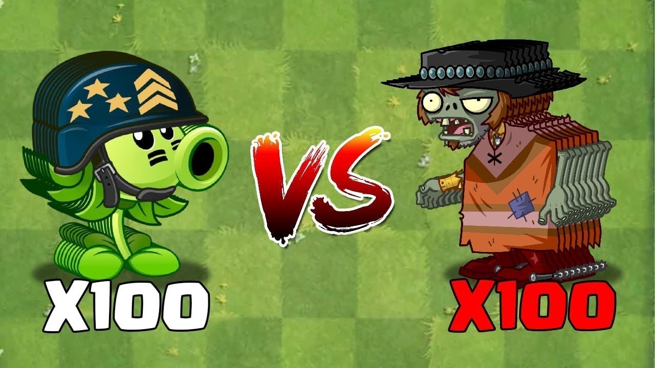 PVZ 2 Challenge - 100 Plants Max Level Vs 100 Poncho Zombie  ! Who Better 