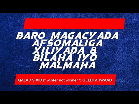 BARO MAGACYADA AFSOMALIGA XILIYADA BILAHA IYO MALMAHA Somalihistory Somalia Mogadishu 