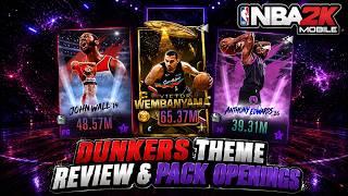Dunkers Theme Review, Aliens Victor Wembanyama, And Pack Openings In NBA 2K Mobile!!!