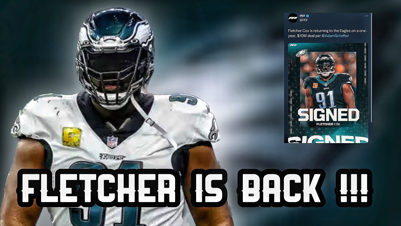 Fletcher Cox is BACK on a “Hometown Discount” LFG!! YouTube