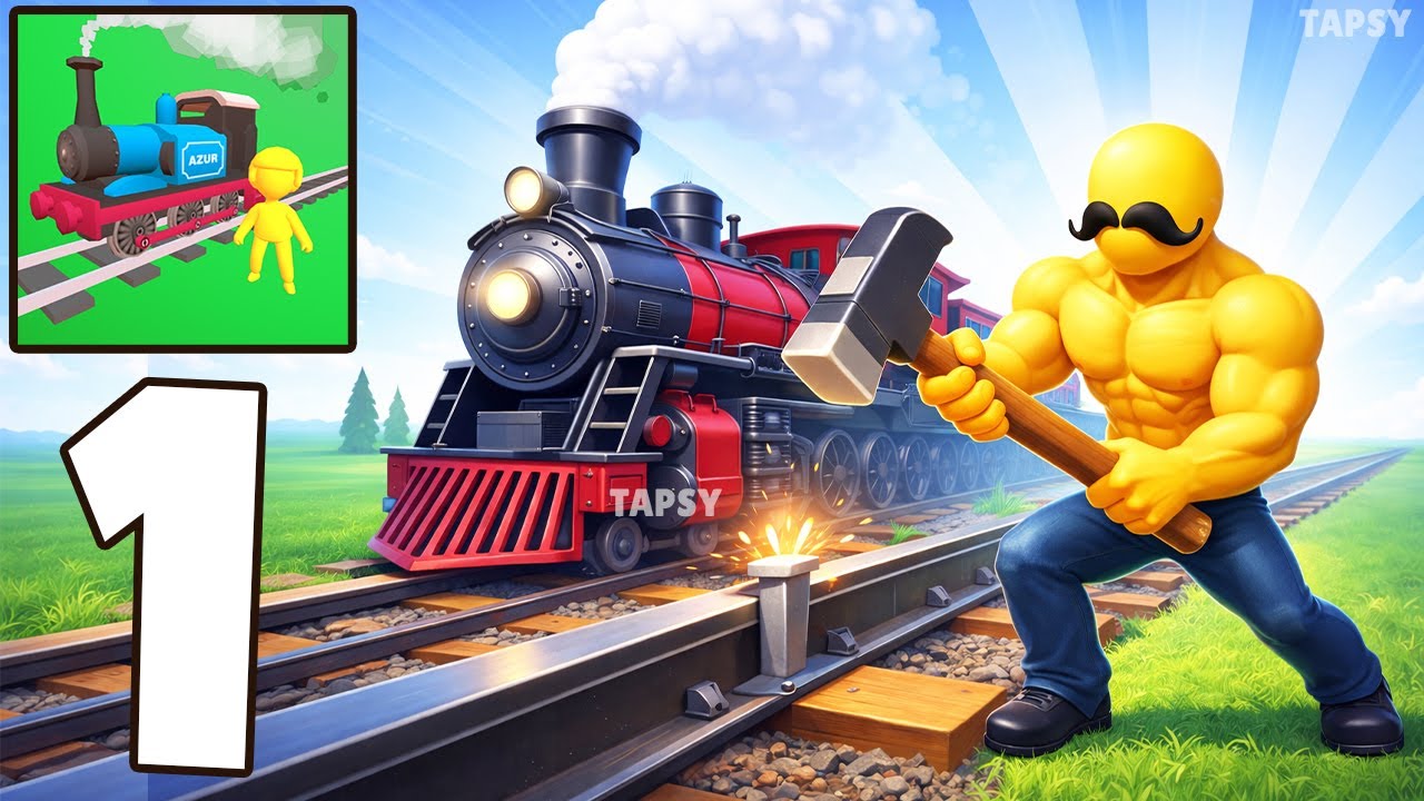 🚆Rail Lands Gameplay Walkthrough Part 1 – Build Rails & Expand Your Land! (Android,iOS)