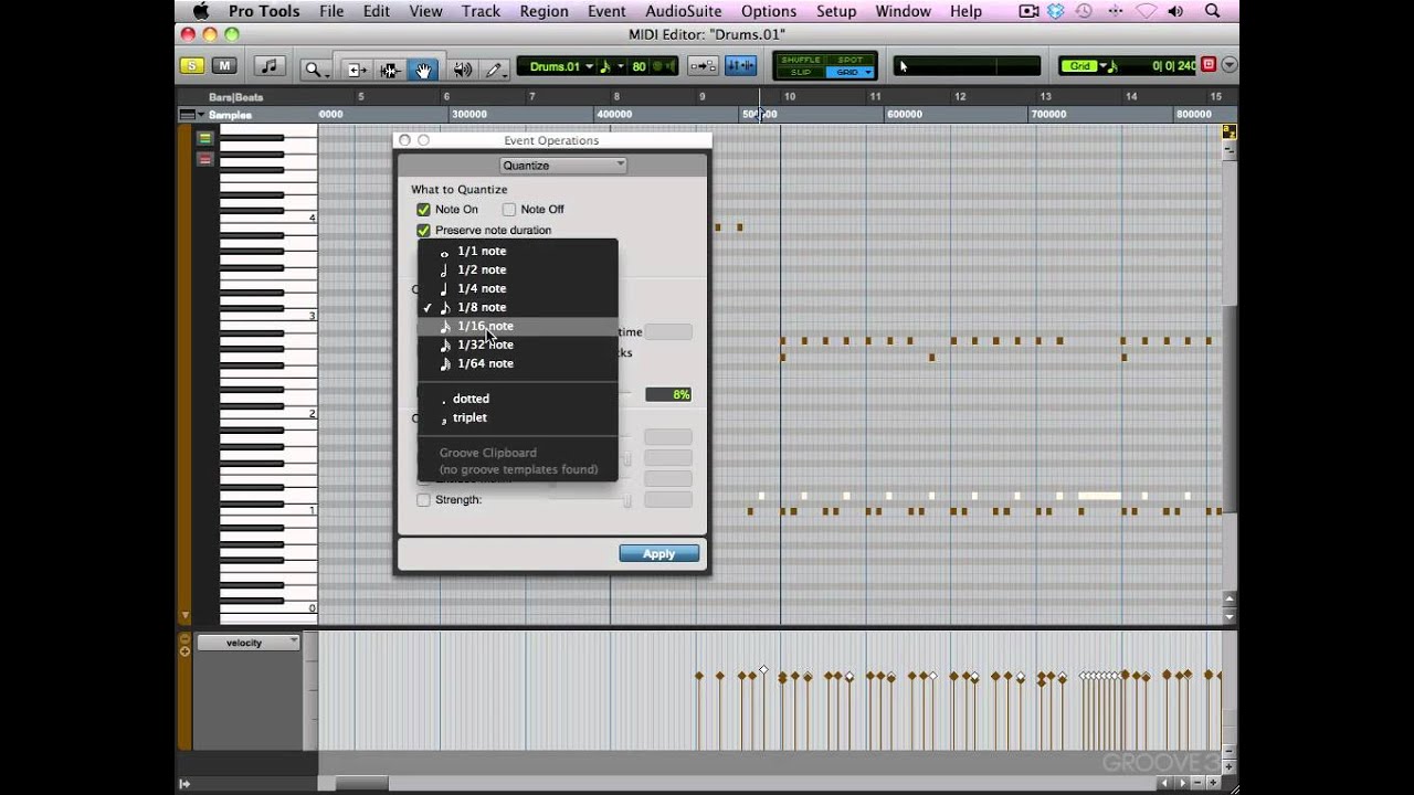 13  Humanizing Your Drums Pt  1 Programming Rock Drums in ProTools