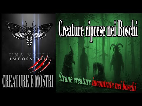 MISTERIOSE CREATURE INCONTRATE NEI BOSCHI ** mith or real? fake or not?