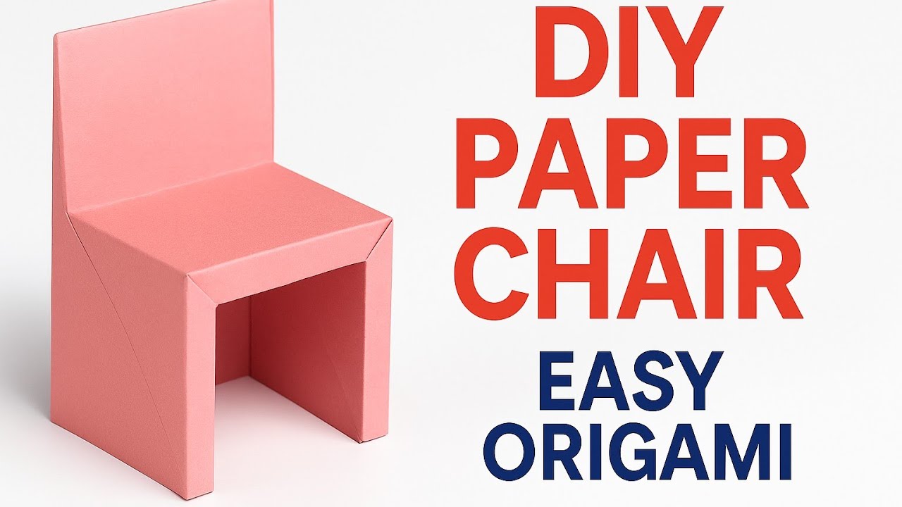 How to make paper chair (origami) YouTube