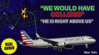 “If we hadn’t bailed out, we would have collided”. American A321 has problems at New York. Real ATC