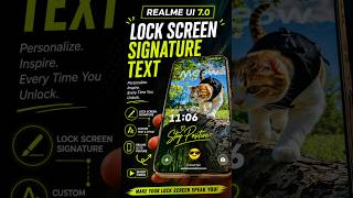 Realme UI 7.0 Lock Screen Signature Text 🔥 Customize Like Pro 😎