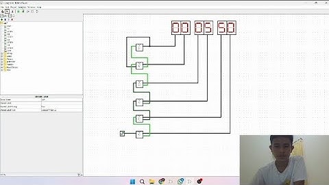 Membuat Jam Digital menggunakan aplikasi Logisim