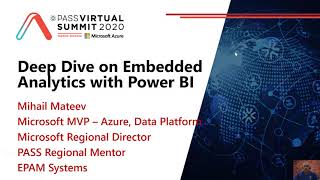 Deep Dive on Embedded Analytics with Power BI - Mihail Mateev