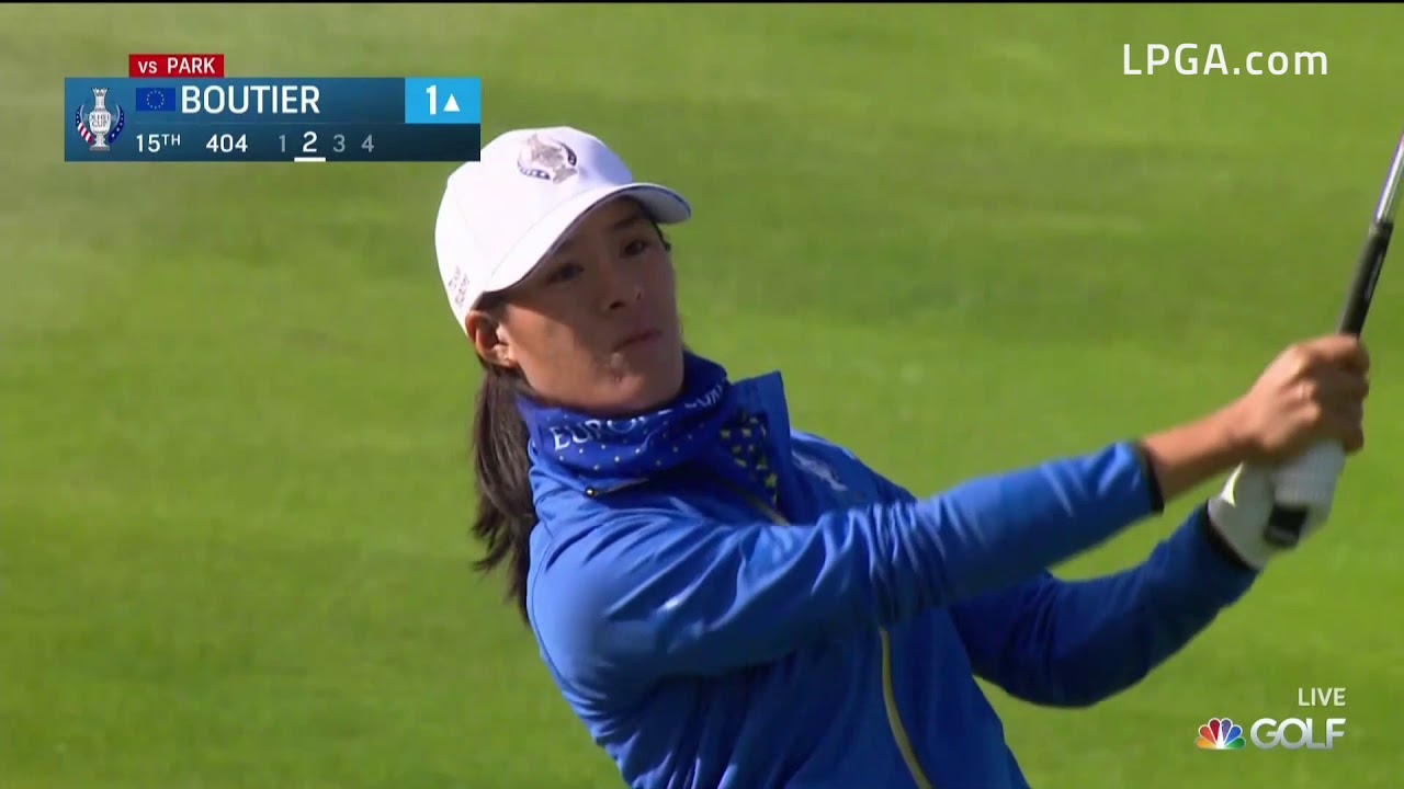 Celine Boutier wins Sunday Singles Match at the 2019 Solheim Cup