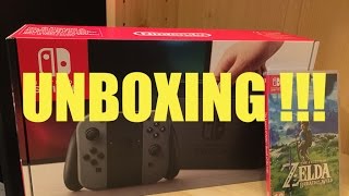 Unboxing of Nintendo Switch & Zelda: BOTW