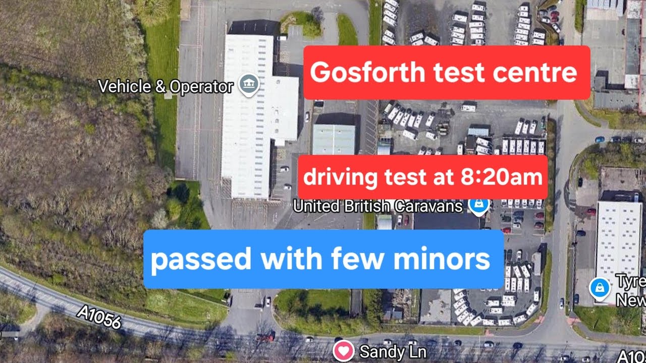 Gosforth test centre || Driving test at 8:20am || passed with few minors 