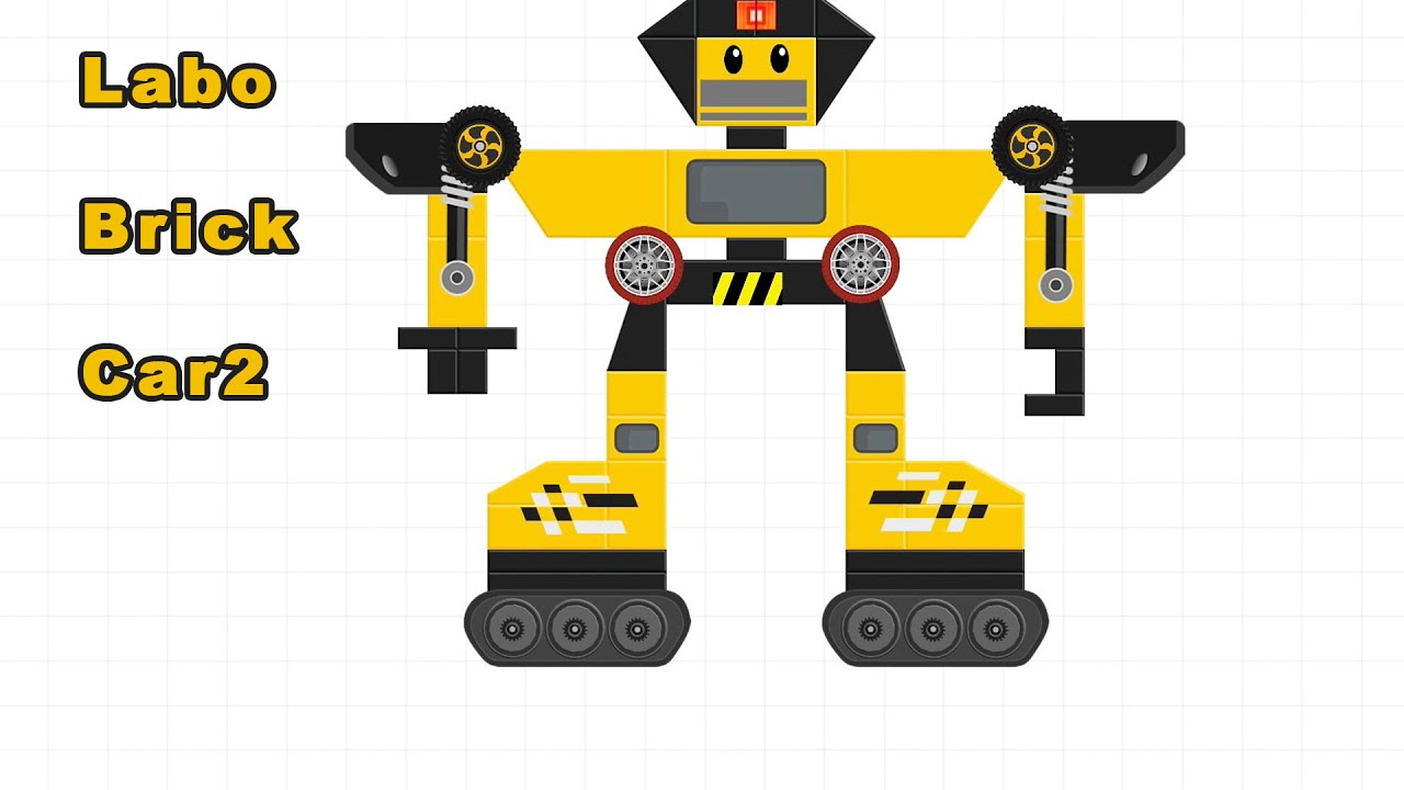 Create Robot Cars in Labo Brick Car2(Best Build & Play Game for Kids