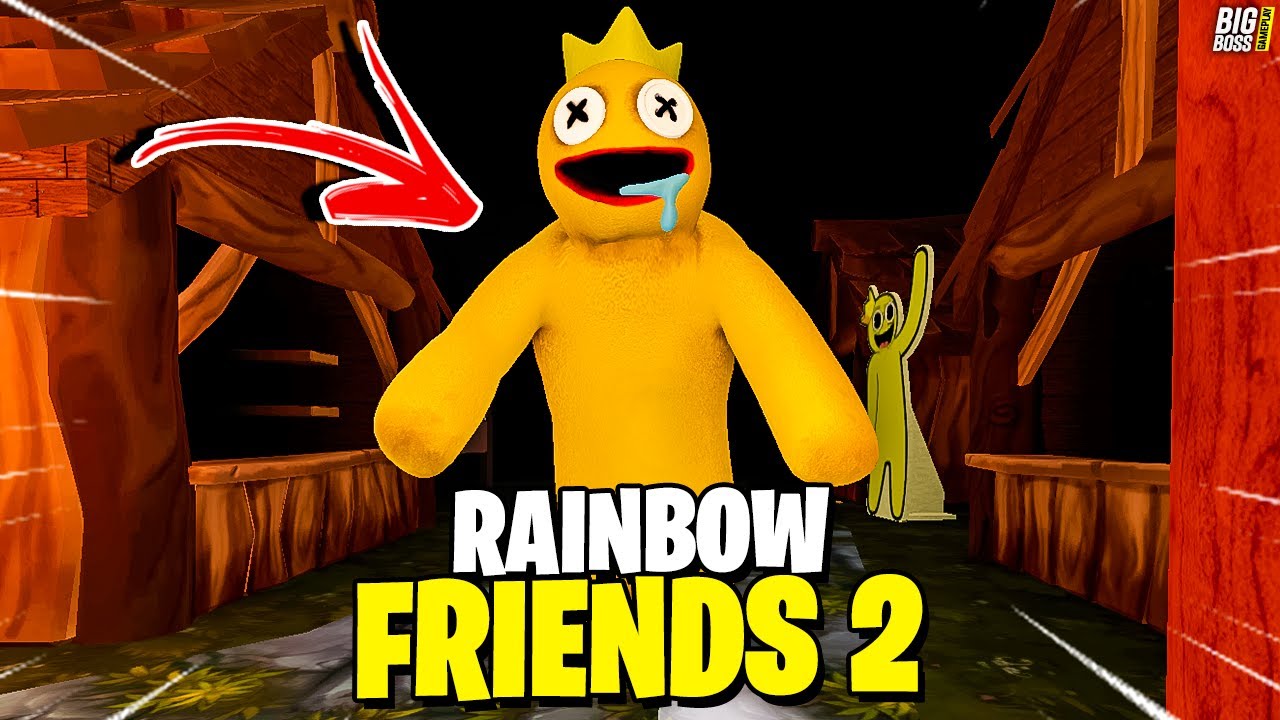 O FINAL de Rainbow Friends 2 é SIMPLESMENTE ÉPICO! Novos MONSTROS Ciano e  Amarelo! O Rei BLUE! 