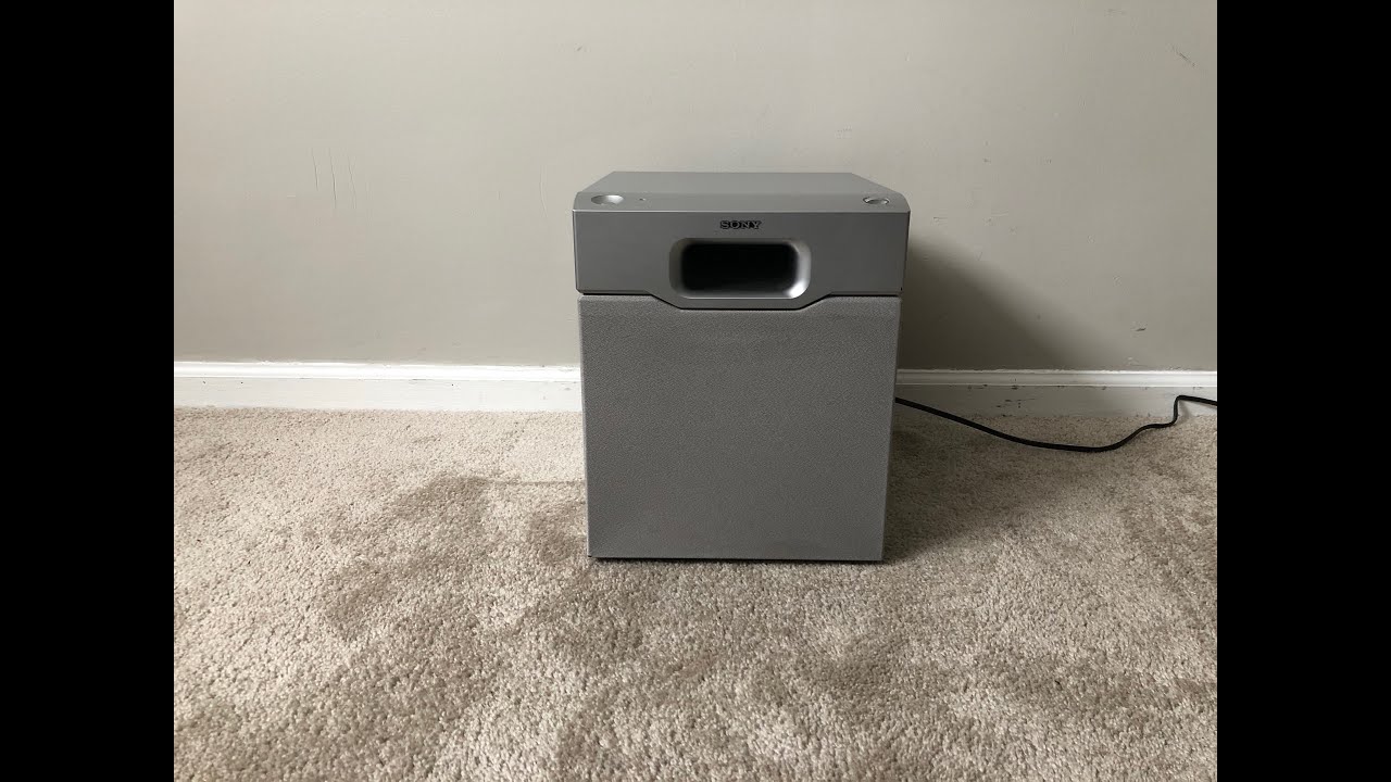 Sony SAWMSP1 Home Theater Powered Active Subwoofer YouTube
