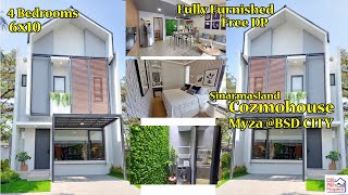 Cozmohouse Myza Bsd City Rumah  Furnished Dengan 4 Kamar Tidur Rumah Millennial Banget