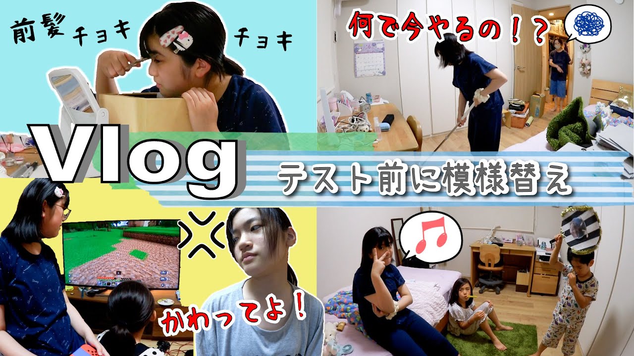 ★Vlog★なんでテスト前にやるの！？突然はじまる模様替え・・・