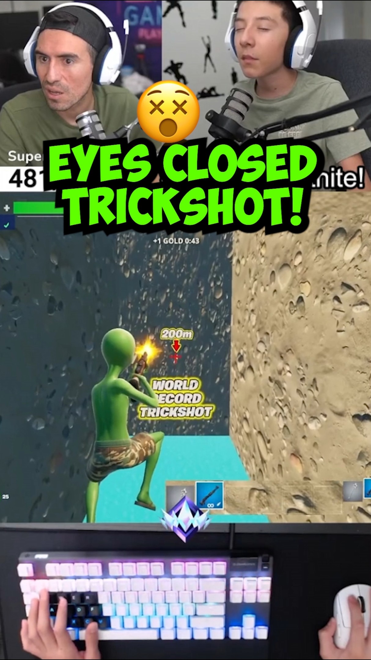 Eyes Closed Trickshot! ?