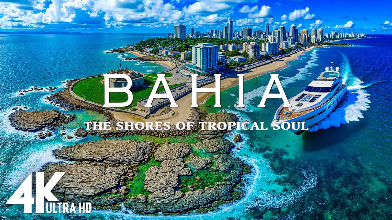 [4K] BAHIA 🇧🇷 – The Shores of Tropical Soul 🌊 | Scenic Relaxation & Relaxing Deep House Chill