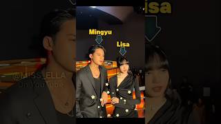 Lisa and Mingyu interaction 💕#lisa#blackpink#blink#kpop#1billionviews