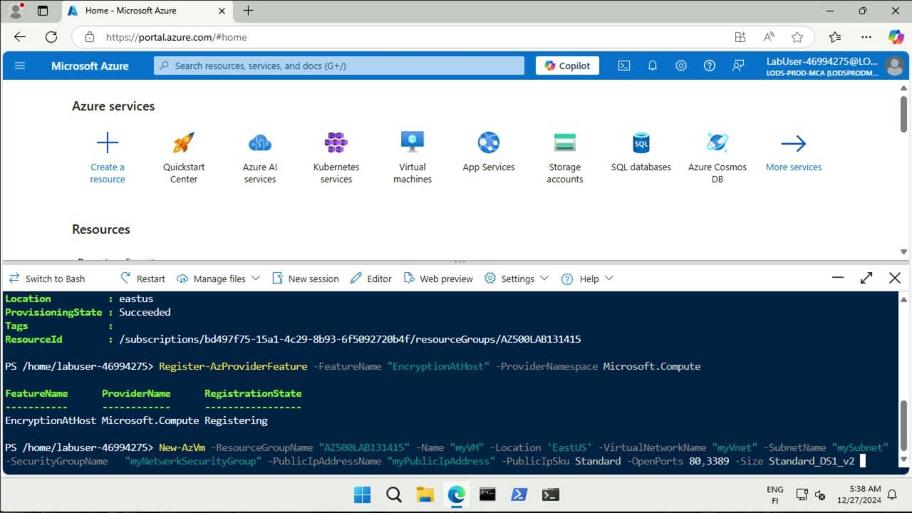 AZ-500 Microsoft Azure Security Technologies Lab 8: Azure Monitor 241227