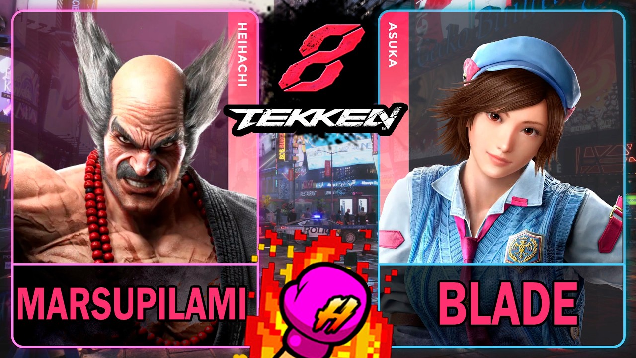 Tekken 8 Marsupilami (HEIHACHI) VS Blade (ASUKA)🥊 鉄拳8🥊4K 60ᶠᵖˢ🥊T8🥊TK8 #tekken
