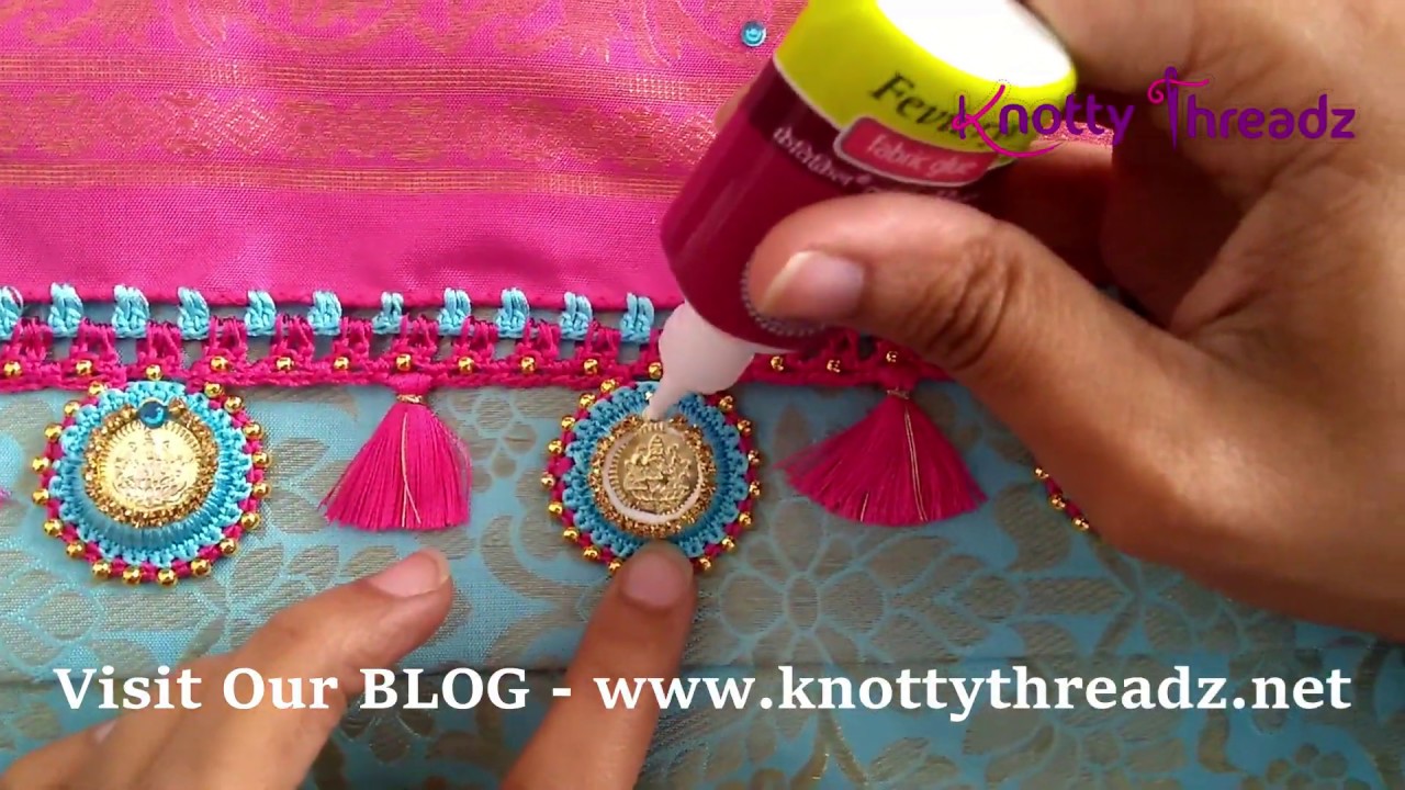 New kucchu design with oval beads | Saree tassels designs, Saree kuchu  designs, Handmade