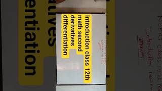 introduction class 12th math second derivatives differentiation