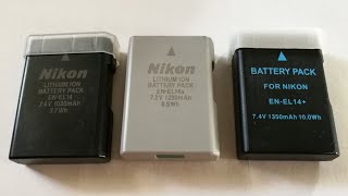 EN-EL14   vs   EN-EL14a   vs   EN-EL14+