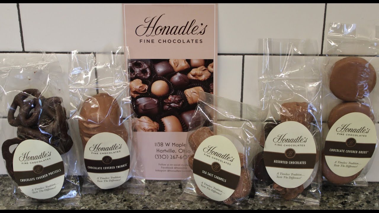 Honadle’s Chocolate Covered Pretzels, Twinkie, Oreo, Sea Salt Caramels, Assorted Chocolates