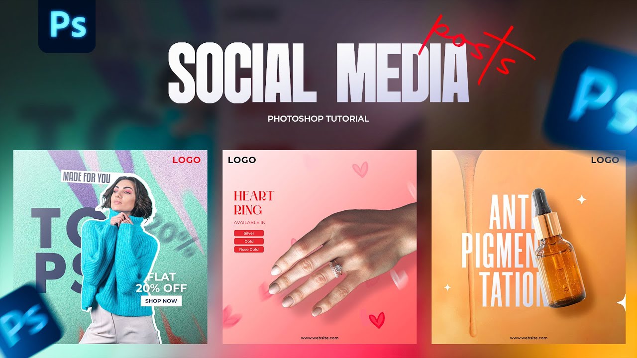 Design Social Media Post Under 10 Minutes | Photoshop Tutorial - YouTube