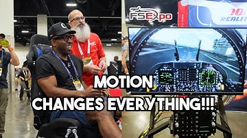 Deze Motion Sim Cockpit was dé rage op de Flight Sim EXPO!