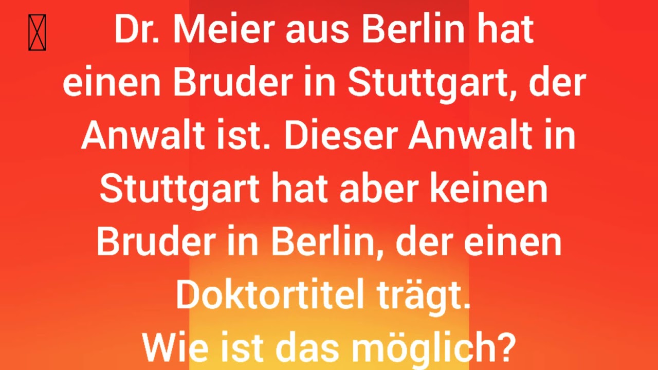 Rätsel für Querdenker - YouTube