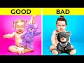 GOOD DAD VS BAD DAD || If I Have Two Dads! DAD vs STEPDAD! Funny Relatable Family Moments by 123 GO!