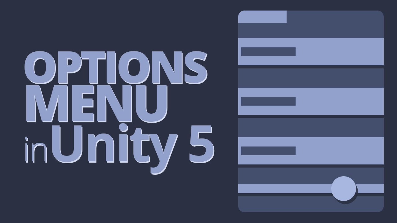 Unity главное меню – Telegraph
