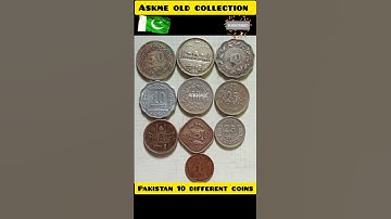 OLD 1965 & 2006 YEARS PAKISTAN 10 DIFFERENT COINS 🇵🇰🇵🇰#pakistan #collection 😃😃#hobby #shorts 🙏