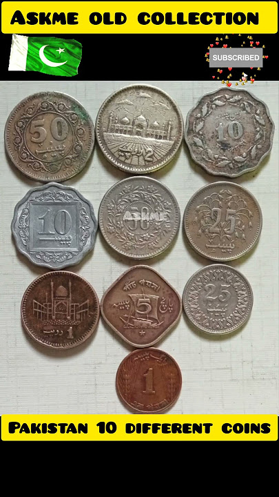 OLD 1965 & 2006 YEARS PAKISTAN 10 DIFFERENT COINS 🇵🇰🇵🇰#pakistan #collection 😃😃#hobby #shorts 🙏
