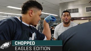 Andre Dillard, Miles Sanders, & More Tackle 'Chopped' Competition | Philadelphia Eagles
