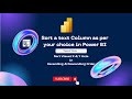 Sort a text column as per your choice in Power BI | Sort Visual X &amp; Y Axis in ASC &amp; DES Order