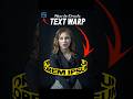 Photoshop Manipulation Tutorials - How to Create Text Warp in Photoshop