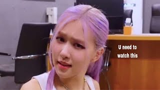 Rosé being chaotic crackhead for 7 minutes straight