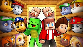 Download Lagu JJ and Mikey BECAME ANYONE in PAW PATROL to Troll Villagers in Minecraft (Maizen) MP3