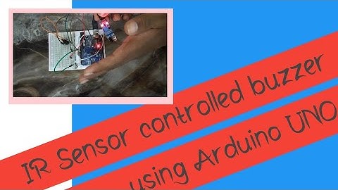 // IR Sensor controlled buzzer using Arduino UNO //