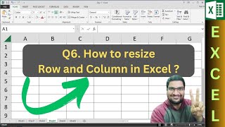 How to Resize Rows and Columns in Excel | Quick Excel Tutorial(DAY-1,Q6)