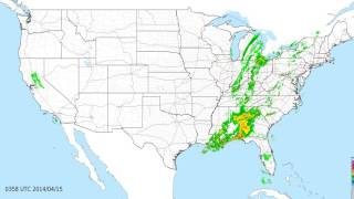 4K Time Lapse Weather Animation for April 2014