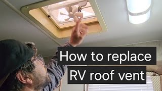 How to replace Rv roof vent with a new RVlovent upgrade.