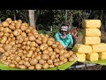 BUTTER !!! garlic potato's BY DADDY Arumugam / Village food factory