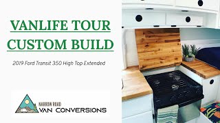 Van Life Tour | Custom Conversion | Full Shower | 2019 Ford Transit 350 High Top Extended