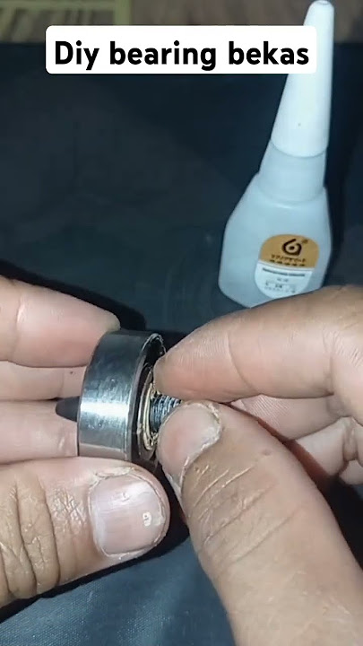 Sangat mudah membuat gasing dari bearing bekas