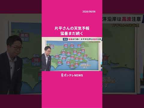 【8/7(金)の天気】猛暑まだ続く 太平洋沿岸は高波注意 #news #天気 #ニュース