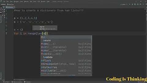 Python 3 - Convert two lists into a dictionary | Example Programs | English